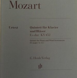 Quintett fur Klavier und Blaser Es-dur KV 452, Mozart